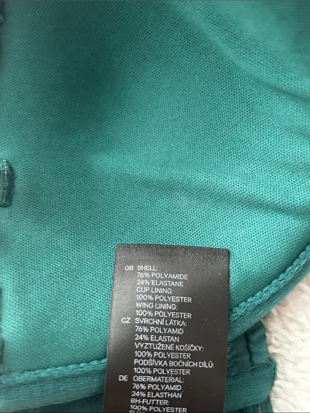H&M Teal Bandeau Bikini Top - Picture 6 of 8
